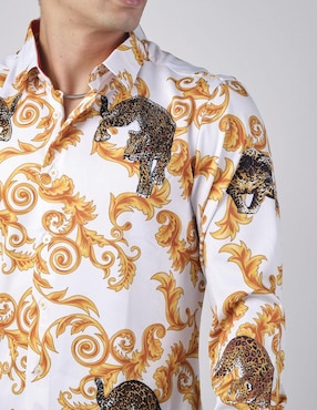 Camisa casual Benziny manga larga para hombre