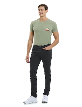 Jeans straight Buffalo Jeans David Bitton lavado stone wash para hombre