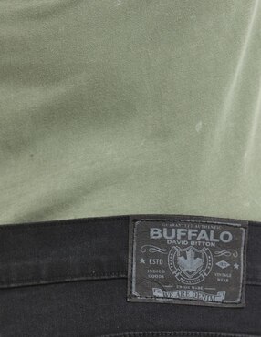 Jeans straight Buffalo Jeans David Bitton lavado stone wash para hombre