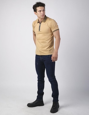 Playera tipo polo tipo polo Benziny BZ-101-Khaki
"para hombre"