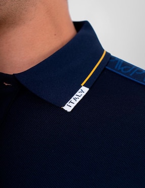 Playera tipo polo Pavi Italy 05-3101AZ para hombre