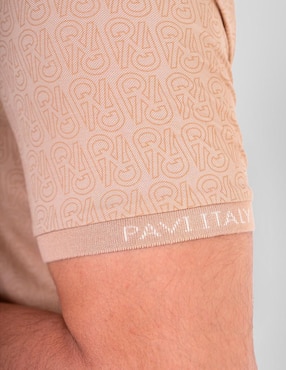 Playera tipo polo Pavi Italy 05-3085BE para hombre