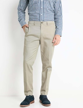 Pantalón Slim Haggar De Algodón Para Hombre