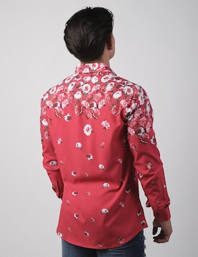 Camisa casual Benziny de algodón manga larga para hombre