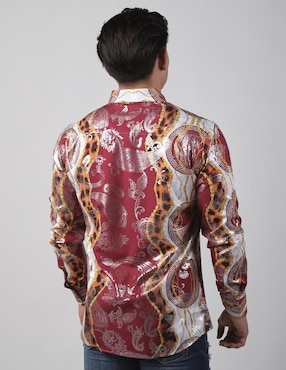 Camisa casual Benziny de algodón manga larga para hombre