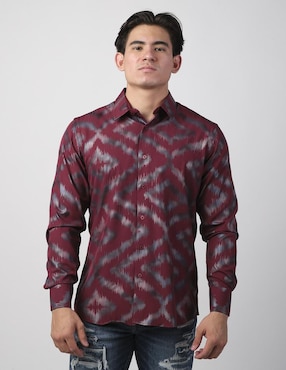 Camisa casual Benziny de algodón manga larga para hombre