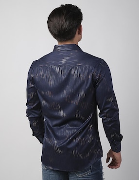 Camisa casual Benziny de algodón manga larga para hombre