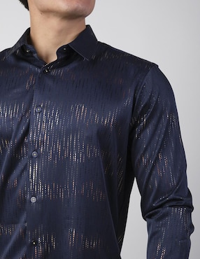 Camisa casual Benziny de algodón manga larga para hombre