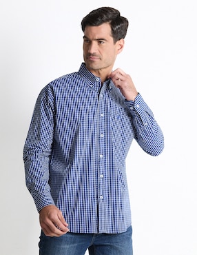 Camisa Casual Cavalatti De Algodón Manga Larga Para Hombre