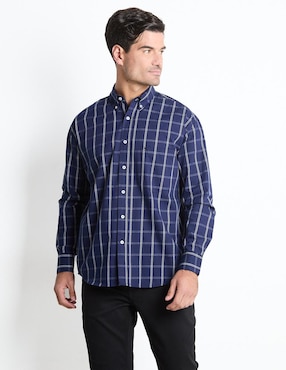 Camisa Casual Cavalatti Manga Larga Para Hombre