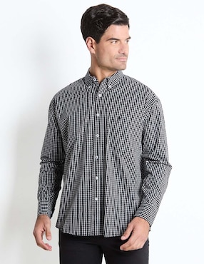 Camisa Casual Cavalatti De Algodón Manga Larga Para Hombre