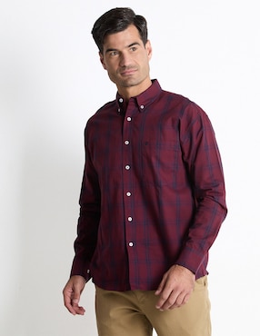 Camisa Casual Cavalatti De Algodón Manga Larga Para Hombre