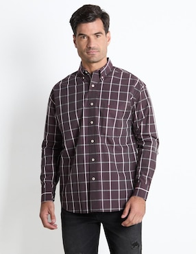 Camisa Casual Cavalatti De Algodón Manga Larga Para Hombre