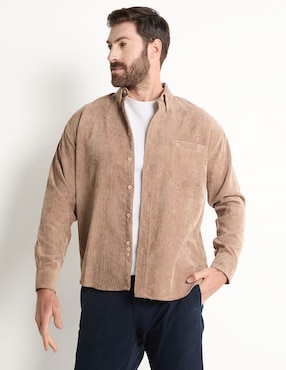 Sobrecamisa Casual Cavalatti Manga Larga Para Hombre