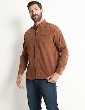 Camisa Casual Cavalatti De Pana Manga Larga Para Hombre