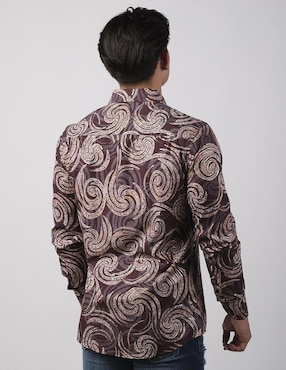 Camisa casual Benziny de algodón manga larga para hombre