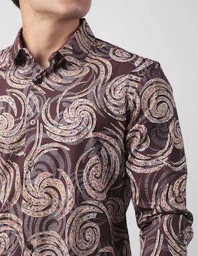 Camisa casual Benziny de algodón manga larga para hombre