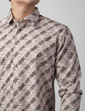 Camisa casual Benziny de algodón manga larga para hombre
