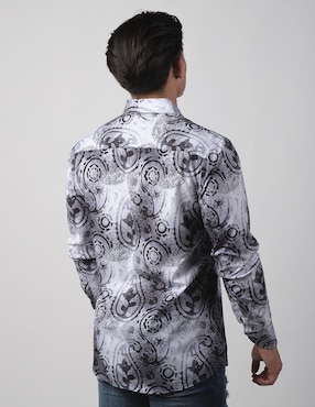 Camisa casual Benziny de algodón manga larga para hombre