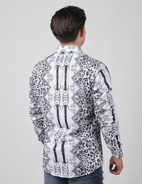 Camisa casual Benziny de algodón manga larga para hombre