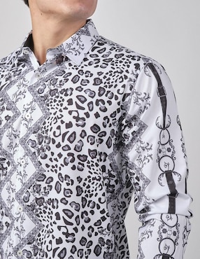 Camisa casual Benziny de algodón manga larga para hombre