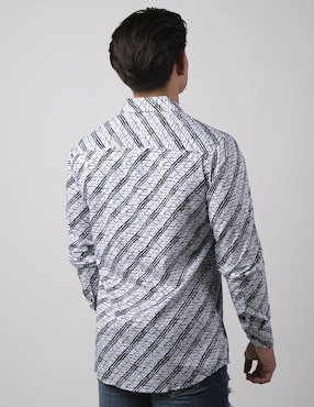 Camisa casual Benziny de algodón manga larga para hombre