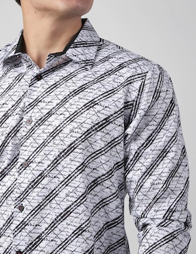 Camisa casual Benziny de algodón manga larga para hombre