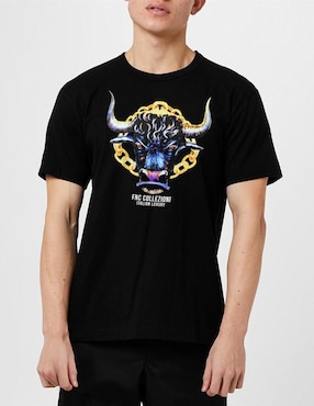 Playera FNC Collezioni Predator Bull Cuello Redondo Para Hombre