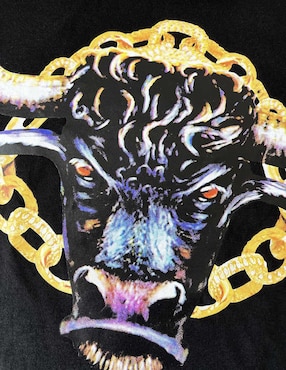 Playera FNC Collezioni Predator Bull cuello redondo para hombre