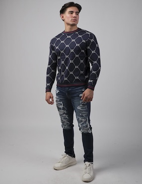Suéter Moderno cuello redondo para hombre