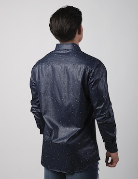 Camisa casual Benziny de algodón manga larga para hombre