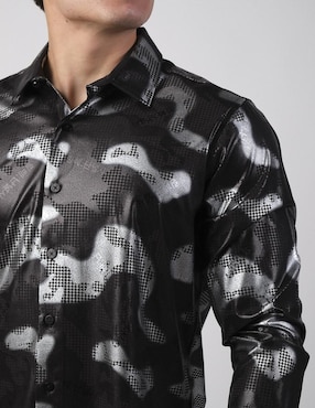 Camisa casual Benziny de algodón manga larga para hombre