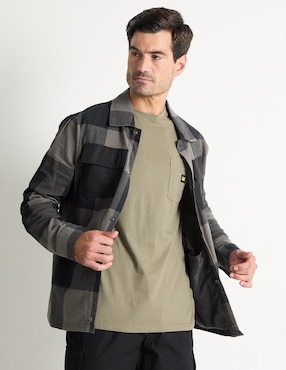 Sobrecamisa Casual Caterpillar Manga Larga Para Hombre