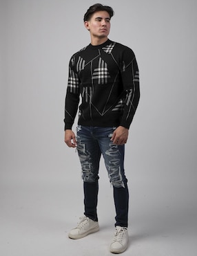 Suéter Moderno cuello redondo para hombre