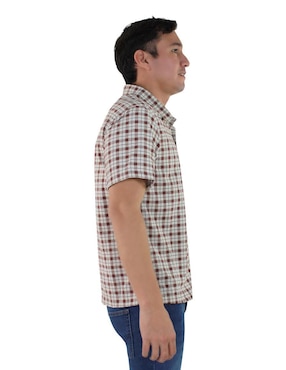 Camisa casual Breton manga corta para hombre
