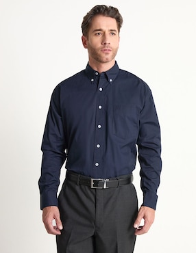 Camisa Casual Cavalatti De Algodón Manga Larga Para Hombre