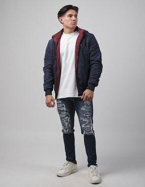 Chamarra casual Pavini con capucha para hombre
