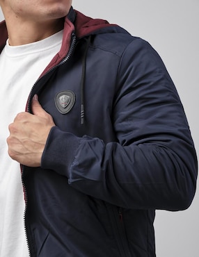 Chamarra casual Pavini con capucha para hombre