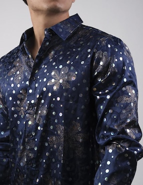Camisa casual Pavini manga larga para hombre