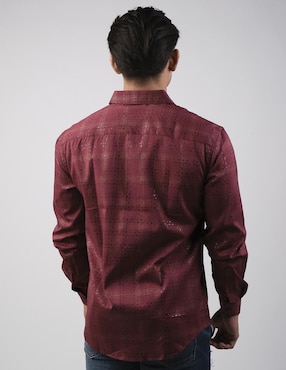 Camisa casual Pavini manga larga para hombre