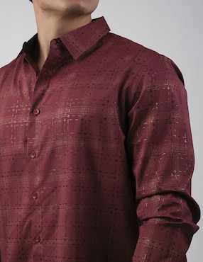 Camisa casual Pavini manga larga para hombre