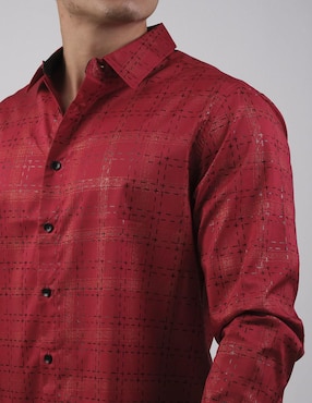 Camisa casual Pavini manga larga para hombre