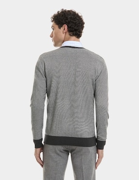 Suéter vittorio forti cuello v para hombre