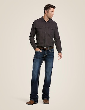 Jeans boot Ariat deslavado para hombre