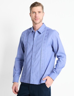 Guayabera Manga Larga Ábito Para Hombre