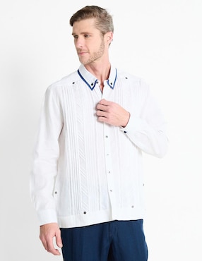 Guayabera Manga Larga Ábito Para Hombre