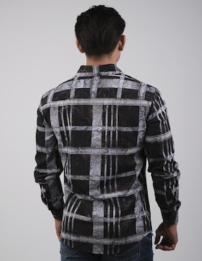 Camisa casual Pavini manga larga para hombre