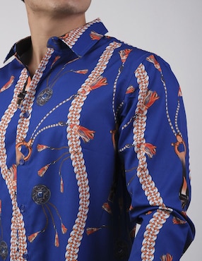 Camisa casual Pavini manga larga para hombre