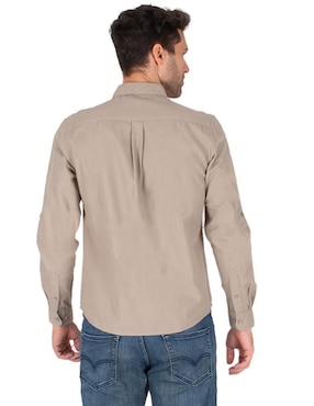 Camisa casual Generra manga larga para hombre