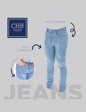Jeans skinny Chb Chili Beans Clothing Co. diferentes diseños para hombre